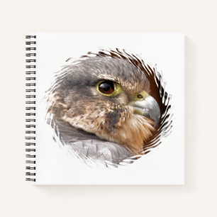 MERLIN FALCON BIRD VAN PREY NOTITIEBOEK