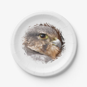 MERLIN FALCON BIRD VAN PREY PAPIEREN BORDJE