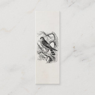  Merlin Falcon Bird - Vogelvogels Sjabloon Blank Mini Visitekaartje