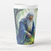Merlin Practicing Herbalism Latte Mug (Devant)