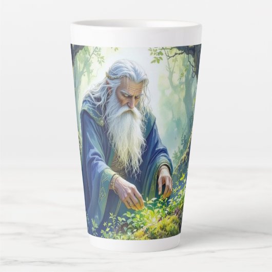 Merlin Practicing Herbalism Latte Mug Latte Mok (Voorkant)