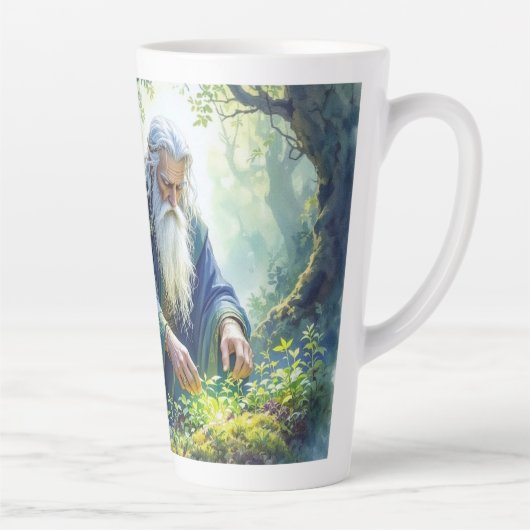 Merlin Practicing Herbalism Latte Mug Latte Mok (Rechts)