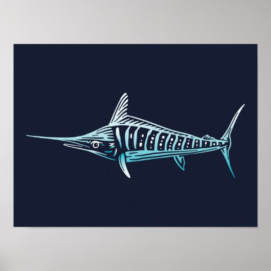 Merlin Sea Creature Print | Impression Mur Merlin (Devant)