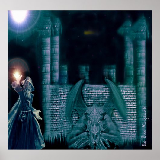 Merlin & The Dragon Poster (Voorkant)