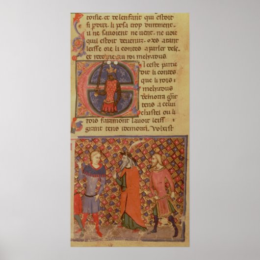 Merlin tutoring Arthur Poster (Voorkant)