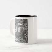 Merlin, van Aubrey Beardsley - HD Tweekleurige Koffiemok (Voorkant links)