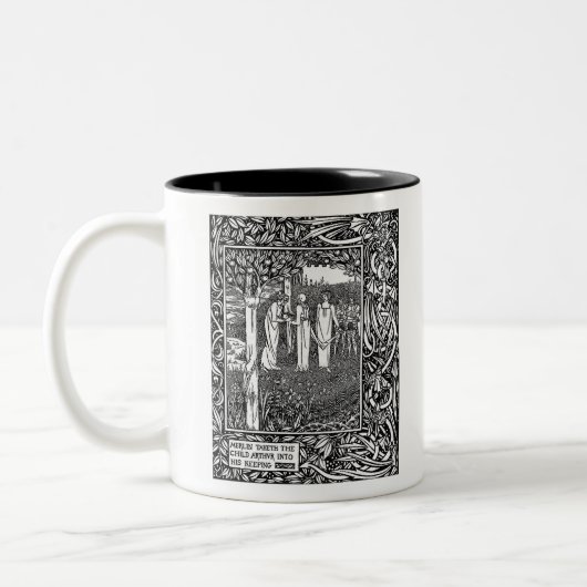 Merlin, van Aubrey Beardsley - HD Tweekleurige Koffiemok (Links)
