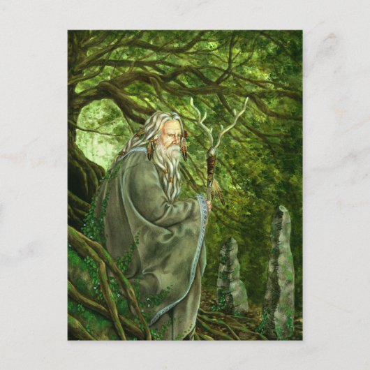 Merlin's tempel briefkaart (Voorkant)