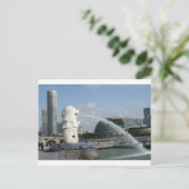 Merlion Singapore Briefkaart (Staand voorkant)