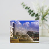 Merlion, Singapore Briefkaart (Staand voorkant)