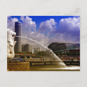 Merlion, Singapore Briefkaart