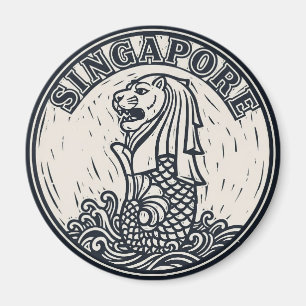 Merlion Singapore Magneet