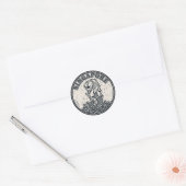 Merlion Singapore Ronde Sticker (Envelop)