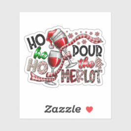 Merlot Christmas Viny Sticker