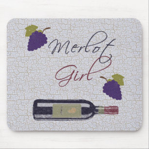 Merlot Girl - wijnovers Muismat