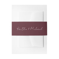 Merlot Modern Wedding Handwriting