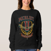 Merlot University Preppy College Academia Wine Tas Trui (Voorkant)