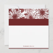 Merlot Vin Tournesol Douche nuptiale Invitation (Dos)