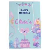 Mermaid 1er Anniversaire Sous Sac Cadeau Mer (Dos)