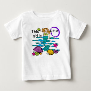 Mermaid 1er Anniversaire Tshirts et cadeaux