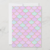 Mermaid 1st Birthday Kaart (Achterkant)