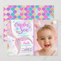 Mermaid 1st Birthday Party ONEder Zee Mermaid