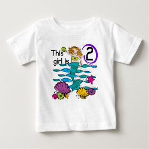 Mermaid 2e Anniversaire Tshirts et cadeaux