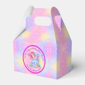 Mermaid 3rd Birthday-wijziging Geef tekst aan Pers Bedankdoosjes (Voorkant Zijde)