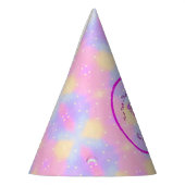 Mermaid 4th Birthday Change geeft Tekst aan Person Feesthoedjes (Links)