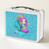 Mermaid aangepaste lunchbox (Achterkant)