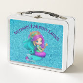 Mermaid aangepaste lunchbox (Voorkant)