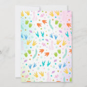 Mermaid and Dinosaur Birthday Invitation Magical Kaart (Achterkant)