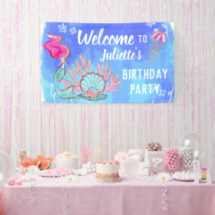 Mermaid and Pearl Clam Birthday Spandoek