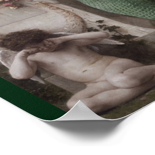 Mermaid and Tiny Cupid Poster (Hoek)
