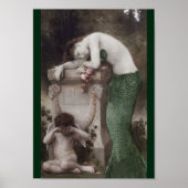 Mermaid and Tiny Cupid Poster (Voorkant)