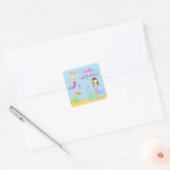 Mermaid Anniversaire Fête Favoriser Stickers Étiqu (Enveloppe)