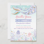 Mermaid Anniversaire Invitation sous le Sea Pool P (Devant)
