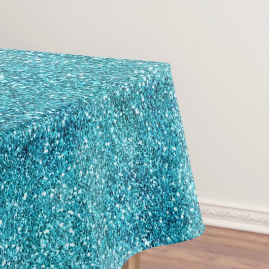 Mermaid Aqua Glitz Glitter  Tafelkleed (Voorbeeld)