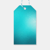 Mermaid Aqua Gold Silver Sparkle Glitter Cadeaulabel (Achterkant)