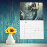 Mermaid Art N'importe quelle année Calendrier Imag