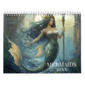 Mermaid Art N'importe quelle année Calendrier Imag (Protection)