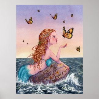 Mermaid Art Poster - Breng me mijn tinten