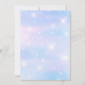 Mermaid assis sur des invitations de coquilles vio (Dos)