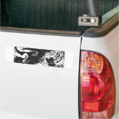 Mermaid b/w bumpersticker (Op Truck)