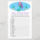 Mermaid Baby Animals Name Game (Voorkant)