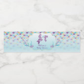 Mermaid Baby Douche d'eau Bouteille Étiquettes (Étiquettes simples)