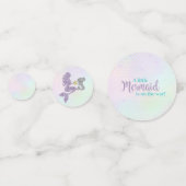Mermaid Baby shower Confetti (Derrière)