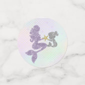 Mermaid Baby shower Confetti (Petit recto)