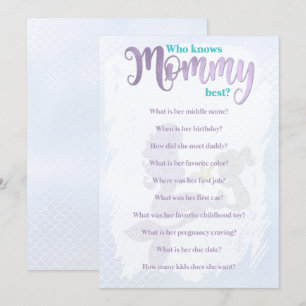 Mermaid Baby shower die mam kent beste Kaarten