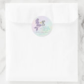 Mermaid Baby shower merci stickers parti (Sac)